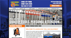 Desktop Screenshot of lakeshoretool.com